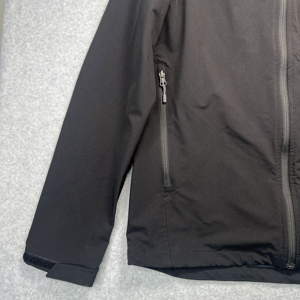Mountain Hardware Mens Ozonic Stretch Rain Jacket Medium Black Hooded Soft Shell - Picture 2 of 15